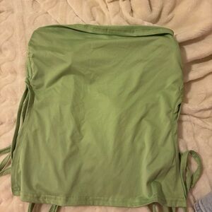 green tube top, size s